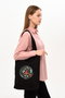Zoozie Bags Bolso Tote 1467 Negro de Algodón 35 x 40 x 8 cm